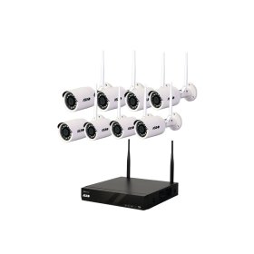 پکیج 8تایی دوربین مدار بسته بیسیم مدل AS-IPC08-O51A-WOL-A